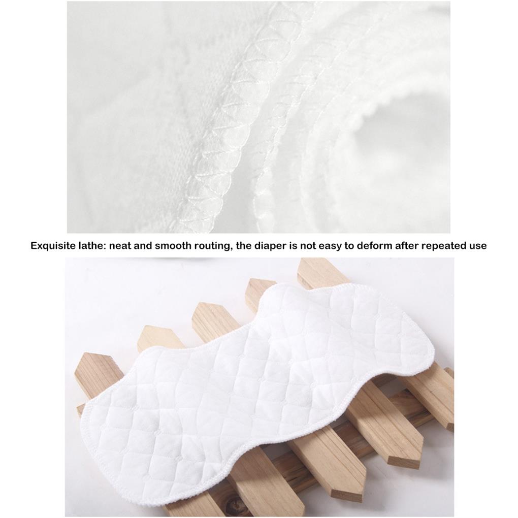 Pack of 10 Muslin Cloths Craftsmanship Supple To Skin-friendly Detachable Cotton Diaper Reusable No Leakage Baby Nappy