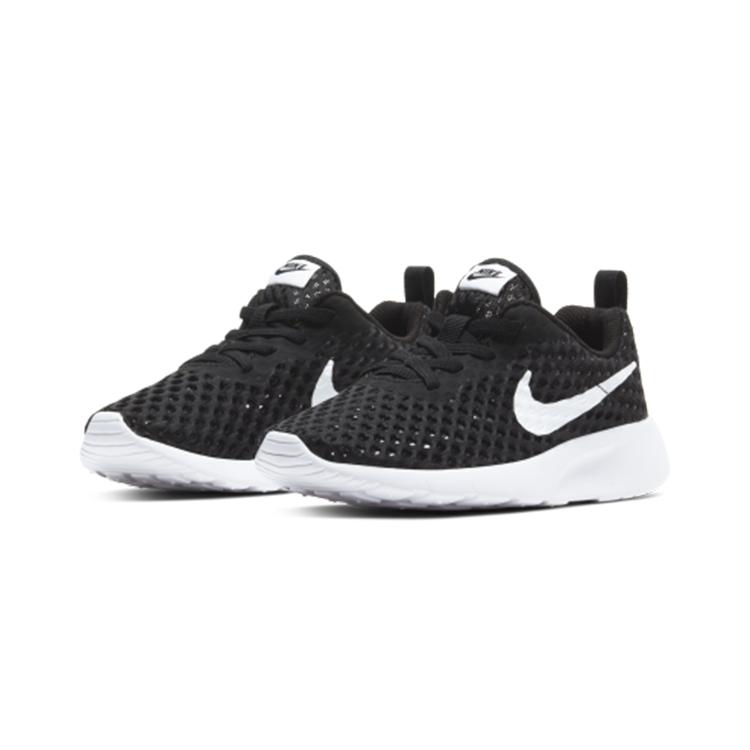 Nike Tanjun BR BPE Нескользящие Амортизация Дышащие Низкие Детские Повседневные Кроссовки Черно-белые CW3179-011