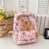 School Bag Cute Cartoon Capybara School Bag Girl Versatile Backpack New Backpack Large Capacity Backpack