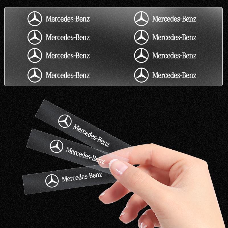 Car Interior Random Stickers Car Goods Steering Wheel Decal For Mercedes Benz AMG GLE GLS GLC CLA GLB ML C500 C200 C300 W204 W206 W205 W212 W203