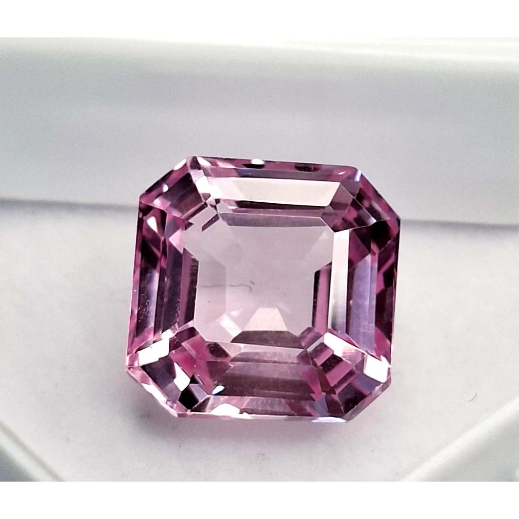 9-11 Ct Natural Pink Sapphire Asscher Cut Fabulous Certified Loose Gemstone