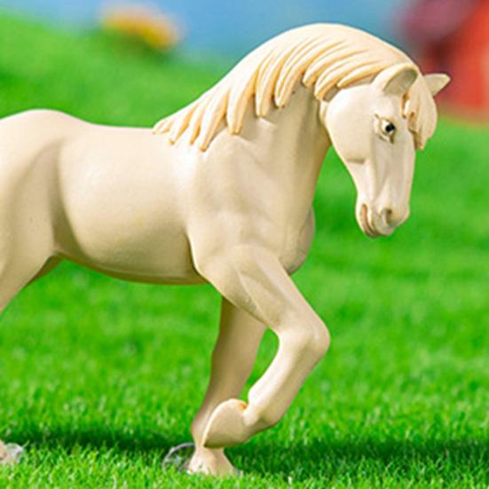 3 Pcs Horse Miniatures Mini Animal Figurines Tabletop Mini Horse Statues for DIY Fairy Garden Micro Landscape Decoration