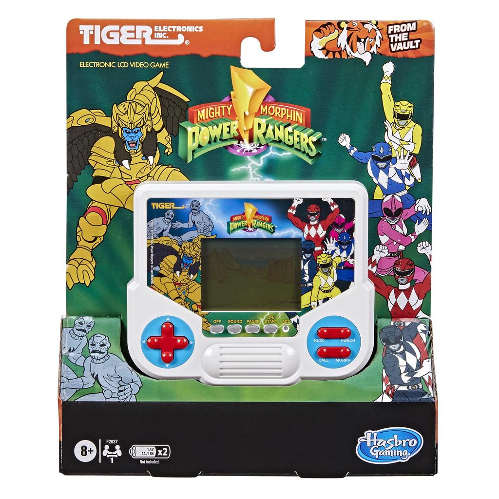 Tiger Electronics Mighty Morphin Power Rangers Электронная ЖК-видеоигра в стиле ретро для 1 игрока в портативном режиме для детей от 8 лет и старше