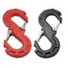 S-образный стальной скользящий крюк, крюк для лебедки, универсальный, прочный, быстросъемный, автомобильный, крюк для лебедки, стальной крюк-защелка
