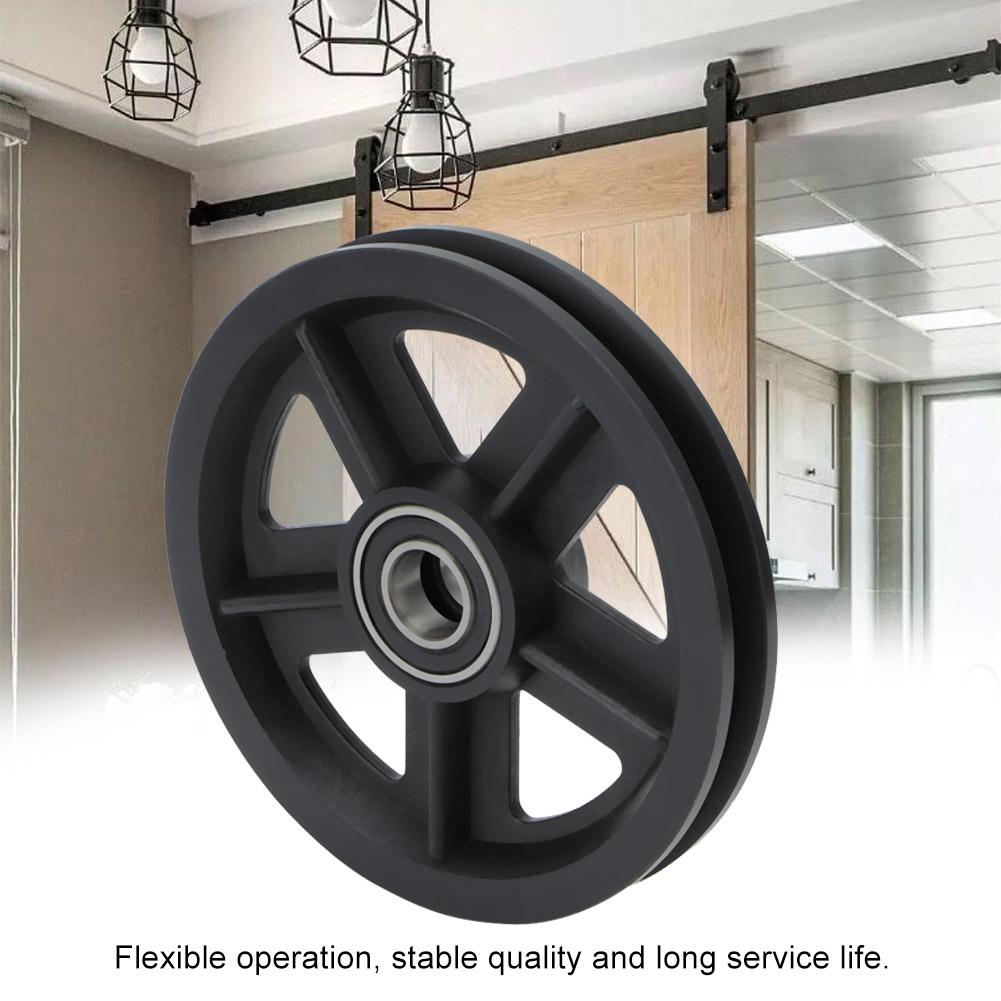 Бытовой шкив для раздвижных дверей, фурнитура для раздвижных дверей сарая, комплект роликовой вешалки