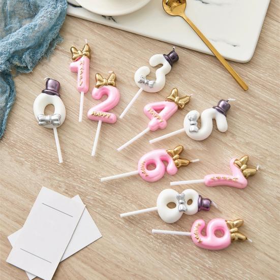 Формы для свечей, многоразовые силиконовые буквы и цифры, легко снимаемые антипригарные формы для мытья в посудомоечной машине, шляпа-котелок, формы для бантов