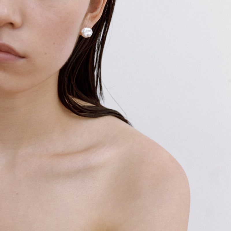 PEARLSONATE Irregular Pearl Earrings