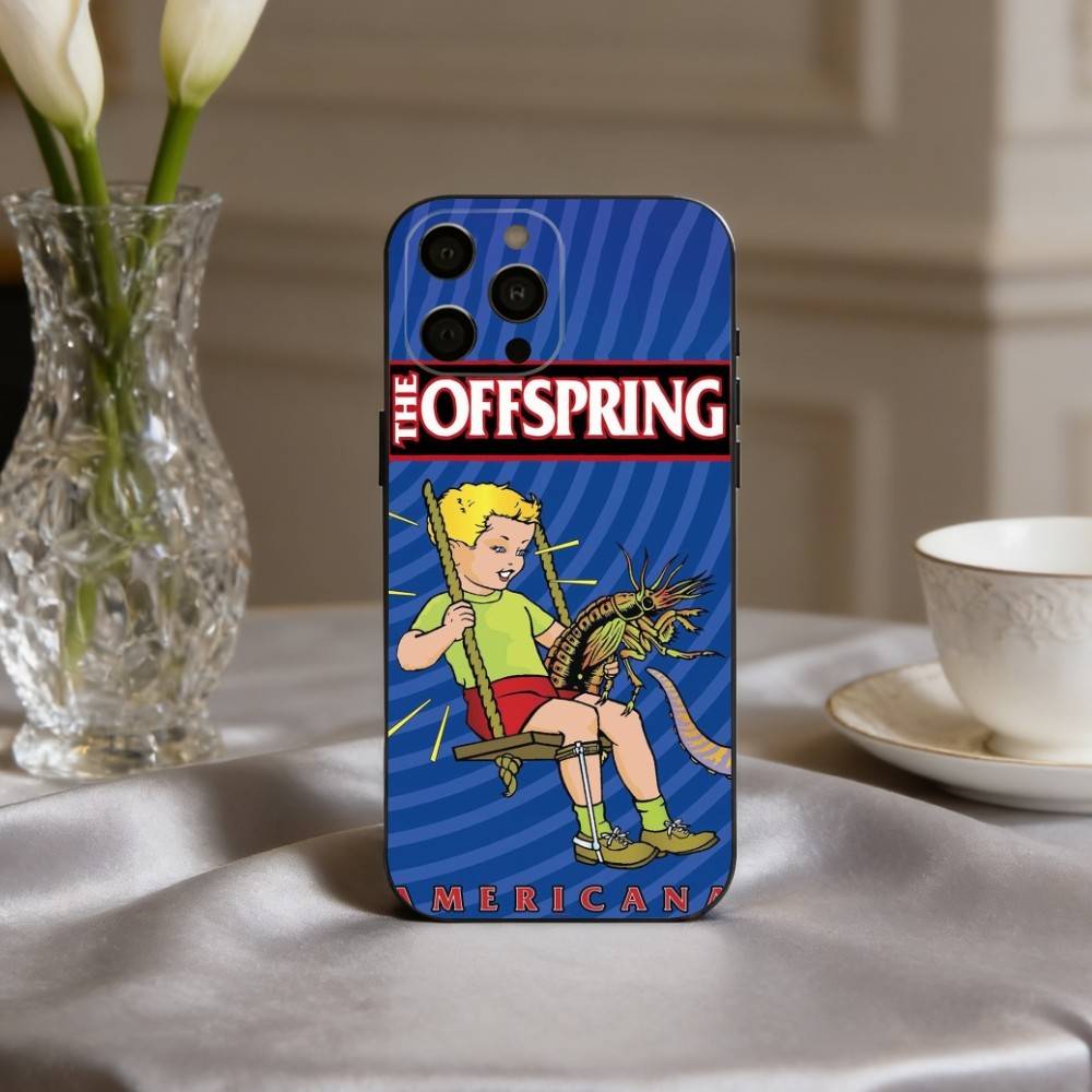 Punk T-The O-Offspring Band Phone Case For iPhone 17pro, 16,15,14,13,12,11 X XR Plus,Others Soft Black Cover