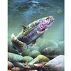 Алмазная картина с изображением животных, рыб, стразов, полная круглая Алмазная вышивка, вышивка крестиком, домашний декор
