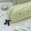 Large Capacity Pen Bag Polka Dot Bow Stationery Organizer INS Pencil Case  Students
