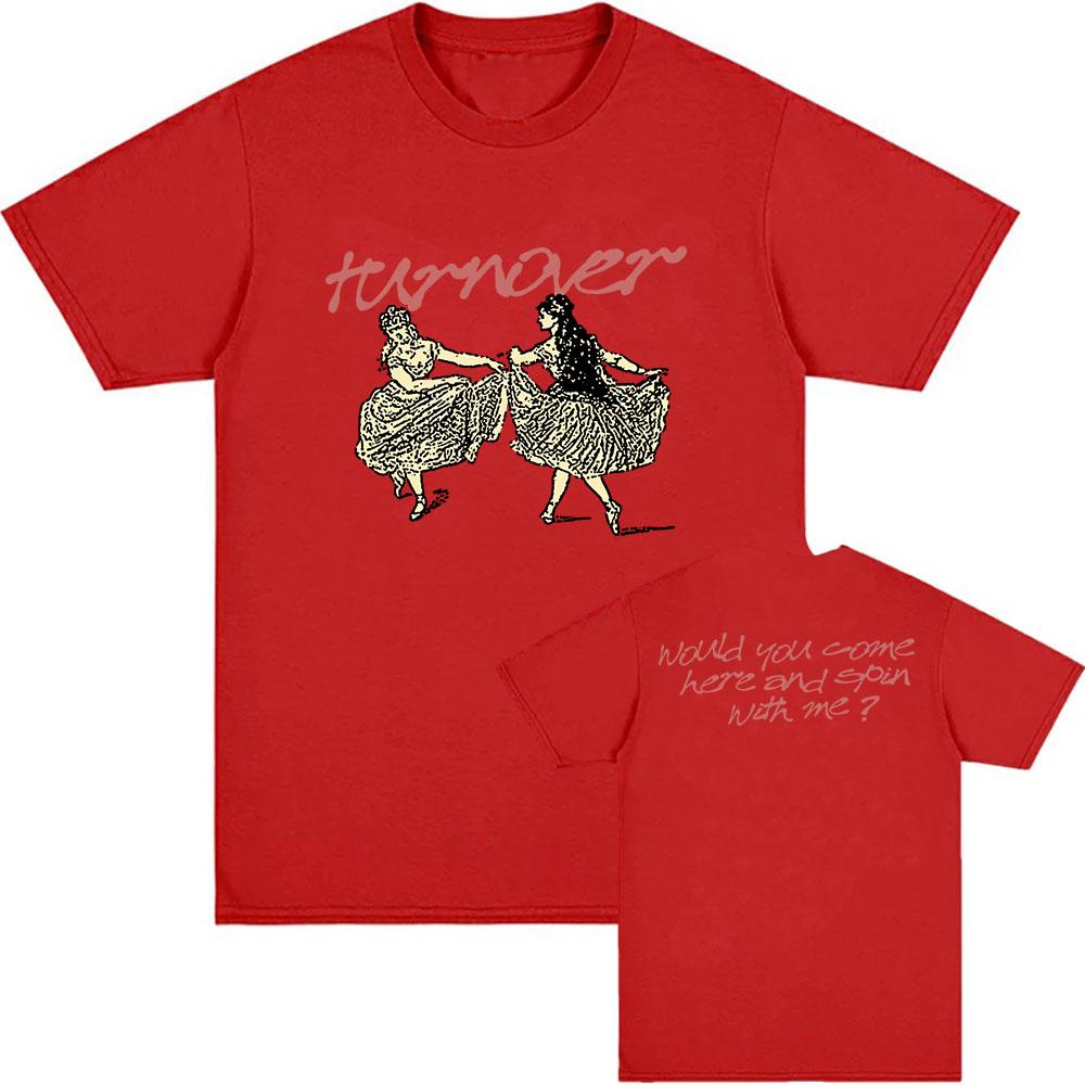 DIZZY TEE TURNOVER Футболка рок-группы Гранж мода Унисекс Уличная одежда Летняя Хлопковая Мужская Футболка Хип-хоп Мужская Футболка
