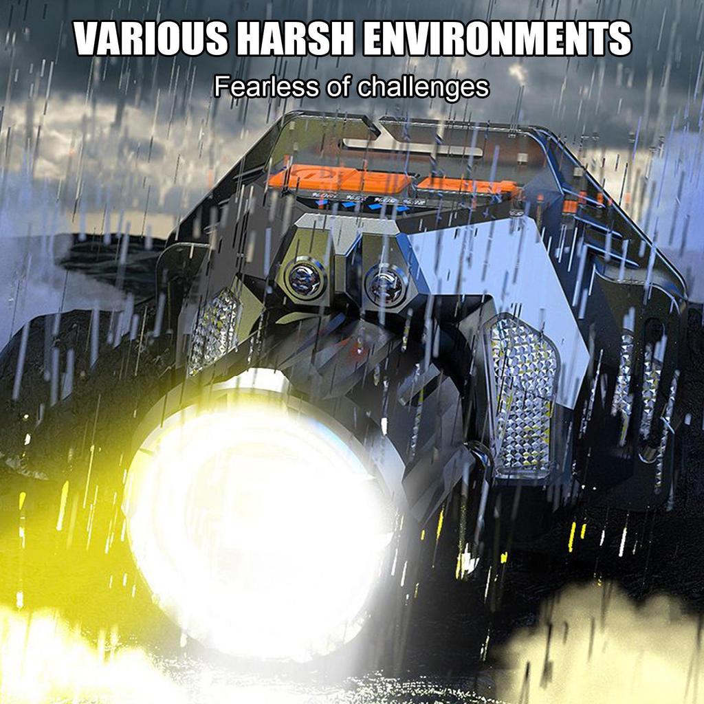 Camping Headlamps Bright Rechargeable Headlight Multifunctional Bright Portable Light for Cycling Outdoor Running Picnic Adults