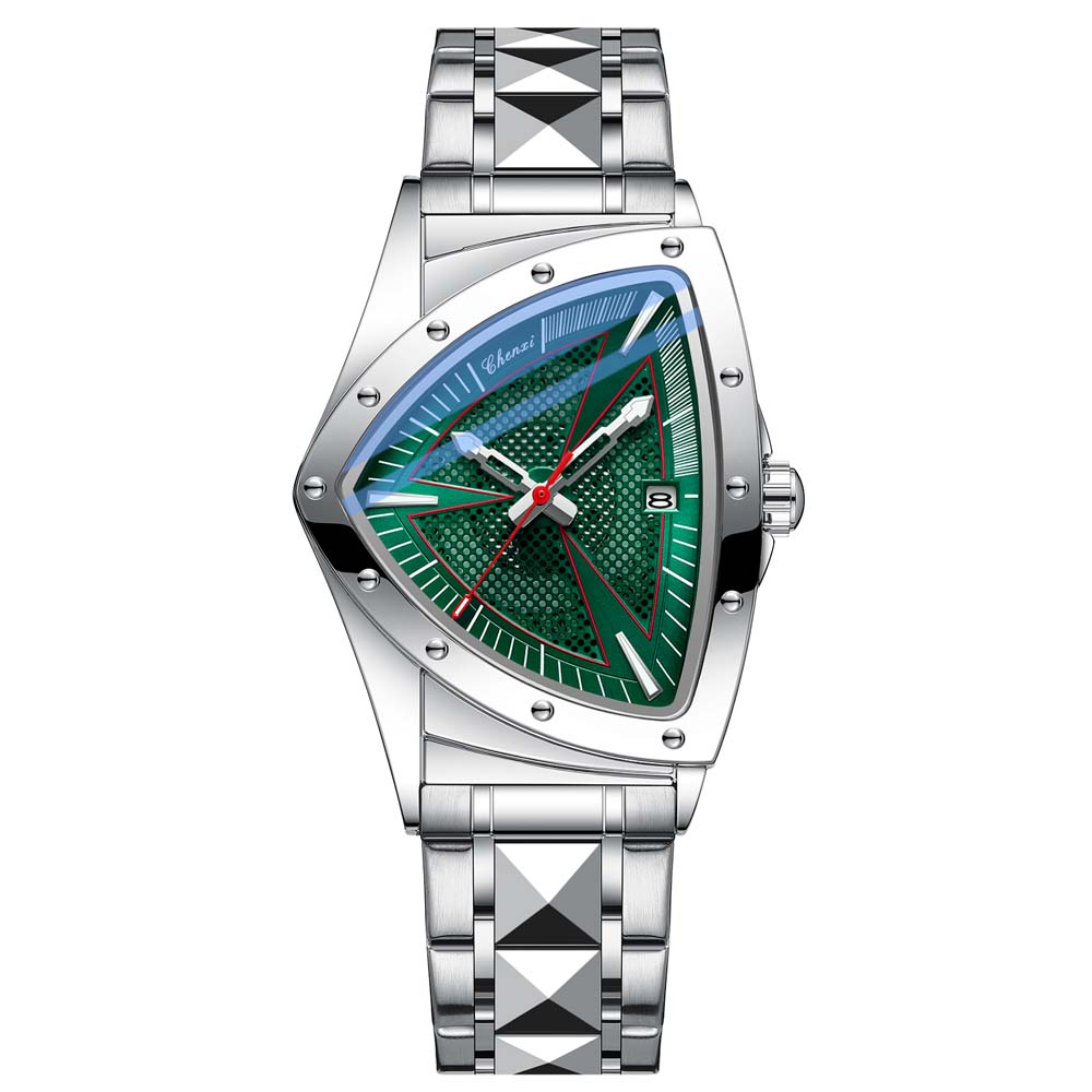 CHENXI Fashion Men's Watch Quartz Wristwatch Casual Hollow Triangle Watch Luxury Men's Gift Clock Relojes Para