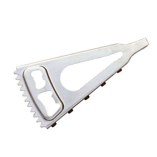 Bottle Opener Comfortable Grip Creative Sturdy Anti-rust Multifunctional Save Effort Silver Color Stainless Steel Jar Opener Home Supply