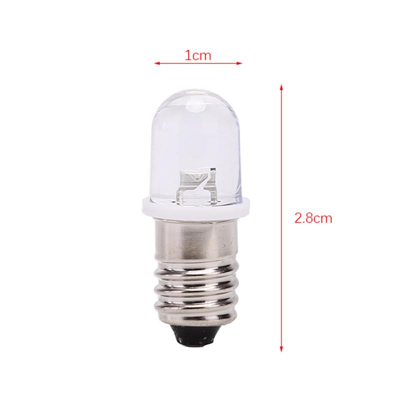 5Pcs E10 Led Bulb Dc 3V 4.5V Instrument Bulb Indicator Bulb Flashlight Bulb