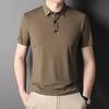 Новая футболка с коротким рукавом мужская хлопковая с коротким рукавом и разрезом тонкая летняя футболка мужская рубашка поло мужская