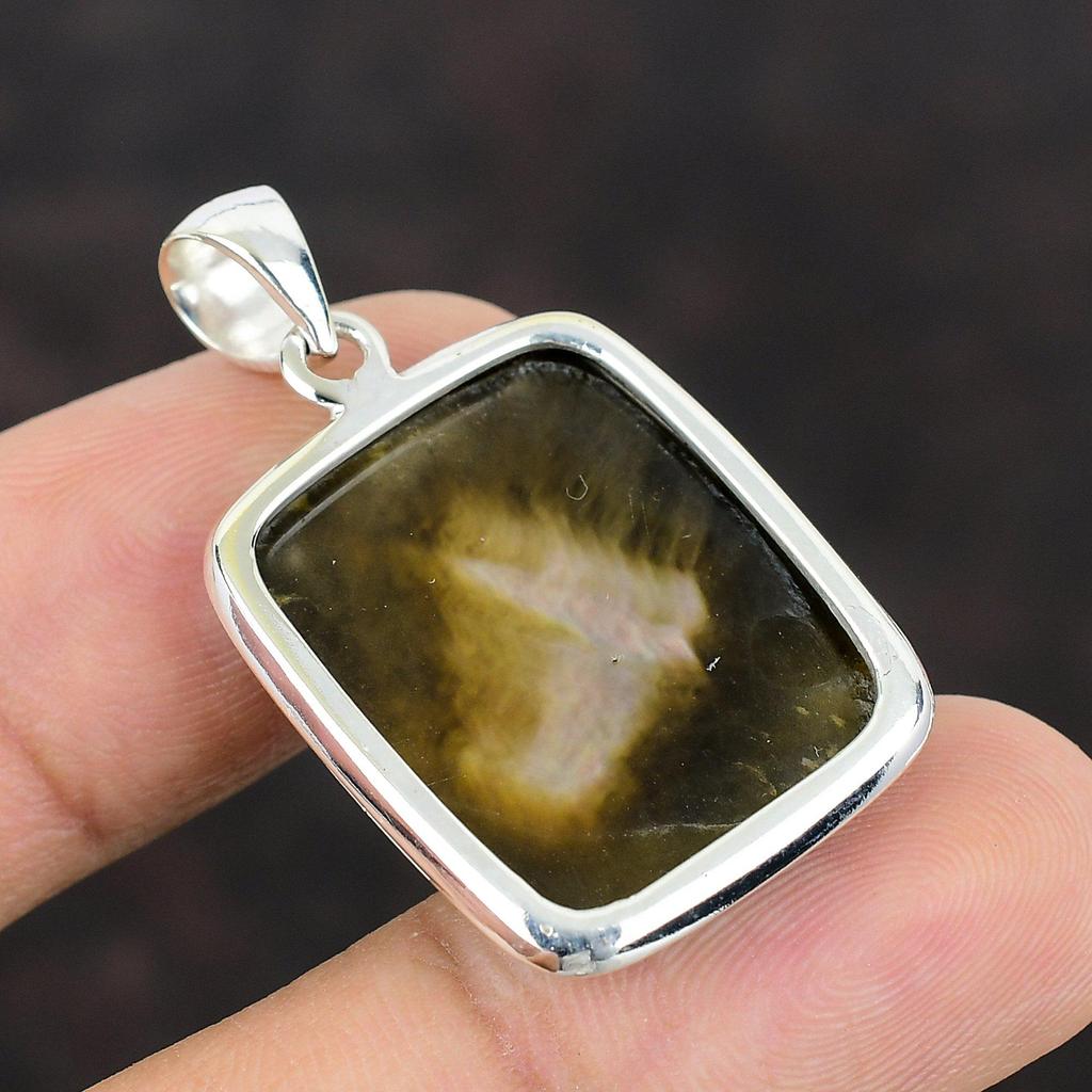 Mother Of Pearl Pendant Genuine Gemstone Pendant Handmade Statement Jewelry 925 Sterling Silver Pendant Mother Of Pearl Jewelry Gift For Mom