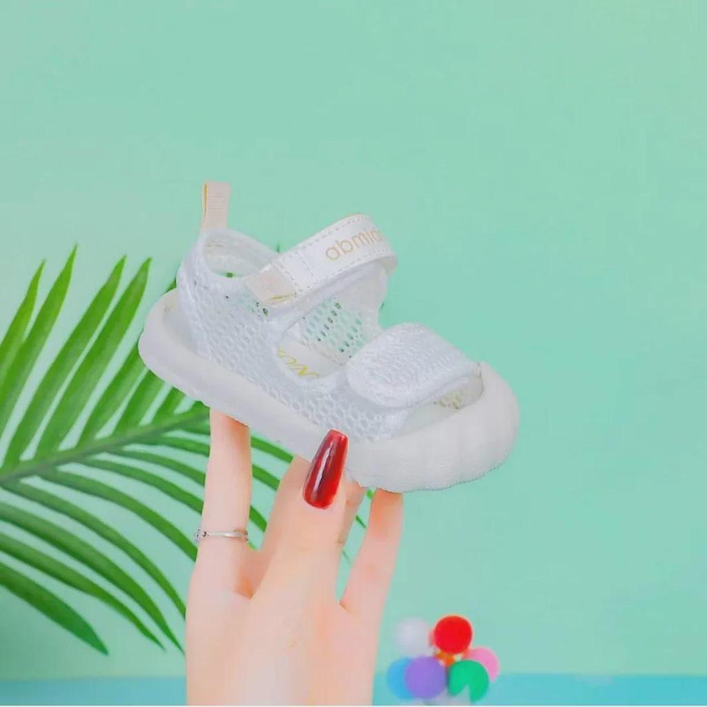 Летние детские сандалии: Мягкая подошва, закрытый носок, противоударные, дышащие туфли для малышей