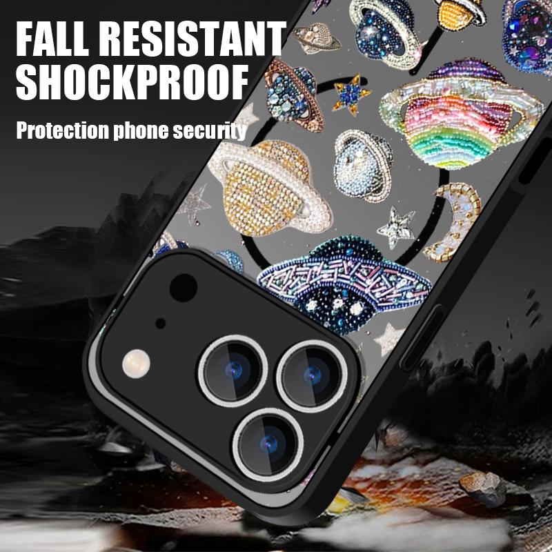 Чехол с рисунком ракушек и морского побережья для iPhone 17 Pro Max Чехол iPhone 16 Pro Max 15 14 13 16E 17E Магнитный Для Magsafe Гибридный Матовый Чехол