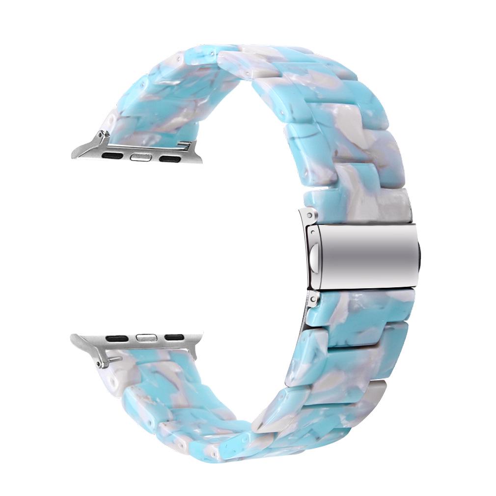 "Compatible Resin & Rubber Strap for Apple Watch 42mm/46mm"