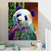 Frame Diy Painting By Numbers Colorful Panda Kits Animals Picture Acrylic Paint With Numbers On Canvas For Home Art Decors 40x50