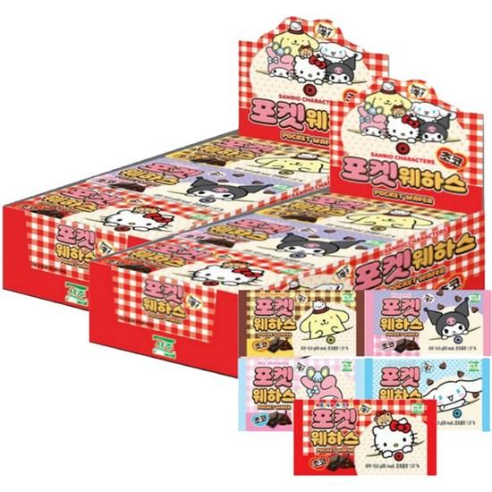 Xuzhou Sanrio Pocket Wafers Choco 16.6g X21, 16.6g, 42, a Popular Character In Korea
