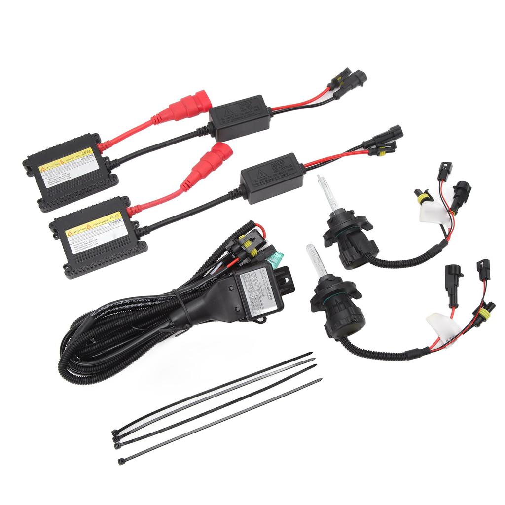 Комплект ксеноновых ламп HID DC12V 55 Вт Высокая яркость Долгий срок службы Мягкий свет Энергосбережение Для разъема H13 Автомобильные фары 6000K