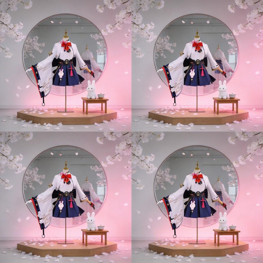 Косплей костюм Эванесия из Honkai Star Rail с аксессуарами для аниме ролевых игр