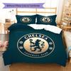 Chelsea F Pattern Bedding,Quilt Set Quilt Cover Pillowcase Home Birthday Gift(1 * duvet cover + 2 * pillowcase, without core)