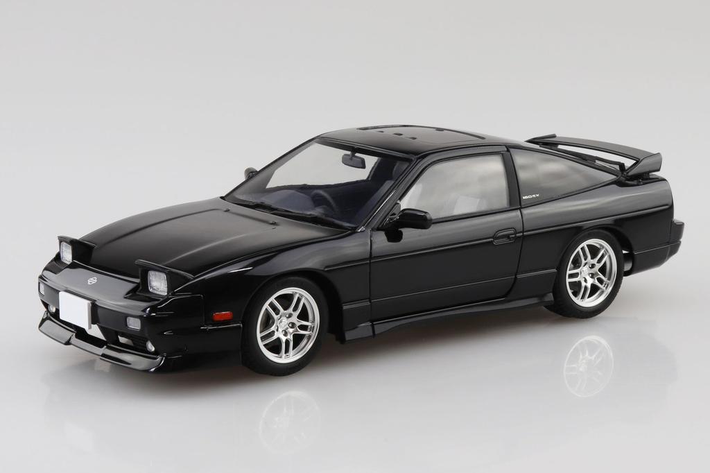 Aoshima Bunka Kyozaisha The Model Car Series SP14 Nissan RPS13 180SX TYPE X Custom Wheel Пластиковая модель 1/24 '96 (Машина)