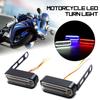 2 Pcs Motorcycle Turn Light 12V Signal Indicator Led Daytime Running Water Turn Light Turning Lights Motorcycle Warning Light