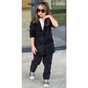Girls' Velvet Cool Elegant 3 Piece Jacket Set 9068 Mink