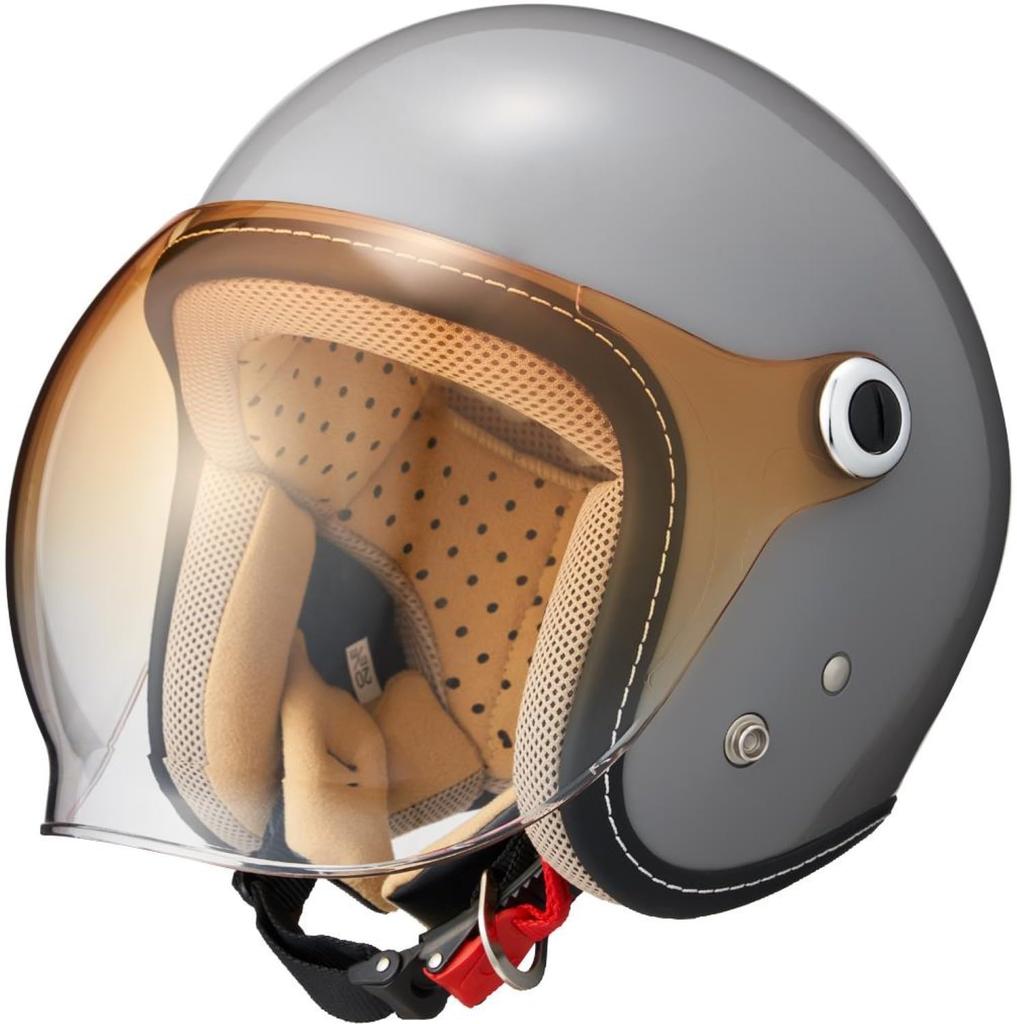 Marushin MCJ7 BUBBLE RIDER Motorcycle Jet Helmet Size L Gray Product 05302032 Women's (56-57cm) Number