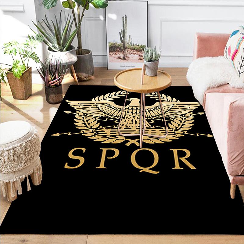 Ancient Roman Empire SPQR Rug Floor Mat for Living Room or Bedroom Soft and Comfortable Carpet a Gift for Birthday and Holiday.MFF0918248
