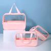 Transparent Makeup Bag, Travel Grooming Bag, Beach, Waterproof Storage Bag, Instagram Style, Large Capacity, Portable Bag
