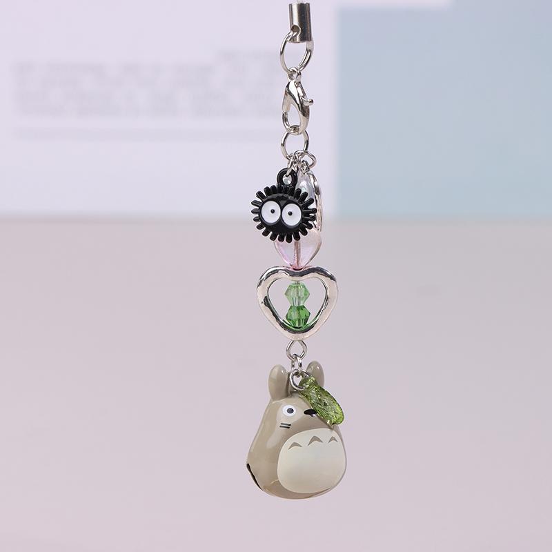 Японский аниме Тоторо телефон шнурок кавайный мультфильм мобильный телефон кулон брелок анти-потеря сотовый телефон ремешки подарки для пары