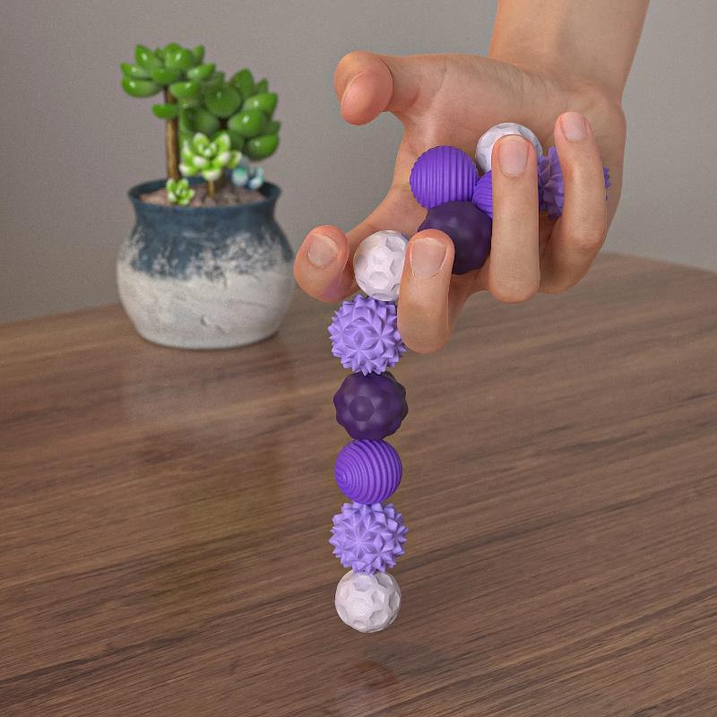 4/8pcs Silicone Magnetic Sensory Balls Fidget Toy Worry Balls Kid Adults Anxiety Relief Stress Sensory Toy