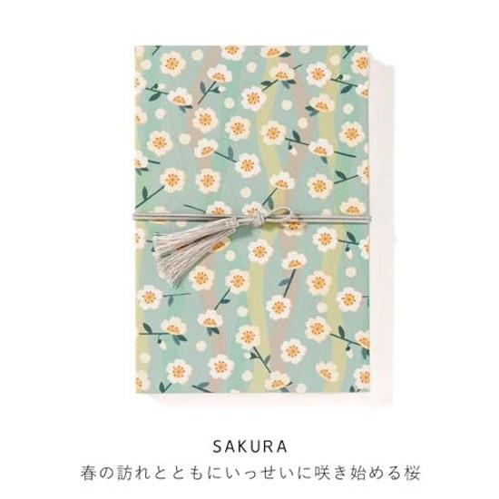 Iroha Publishing Goshuincho Shuinchou Lamper SAKURA Accordion Style Tassel Kyoto Honsho Paper Washi Simple LSS-04