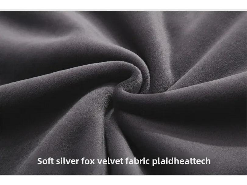 Мужской большой жилет из овчины: Повседневный толстый теплый жилет из серебристо-черного флиса, защищающий от холода и прилегающий.