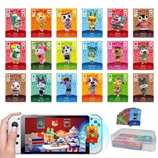 24 шт. карточки Animal Crossing Plug And Play Прекрасные характеристики Быстрый отклик Игра Animal Crossing Карточки жителей Игровой инвентарь