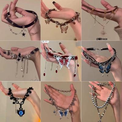 Унисекс Готический Чокер: Панк-аксессуары Y2K для осени/зимы