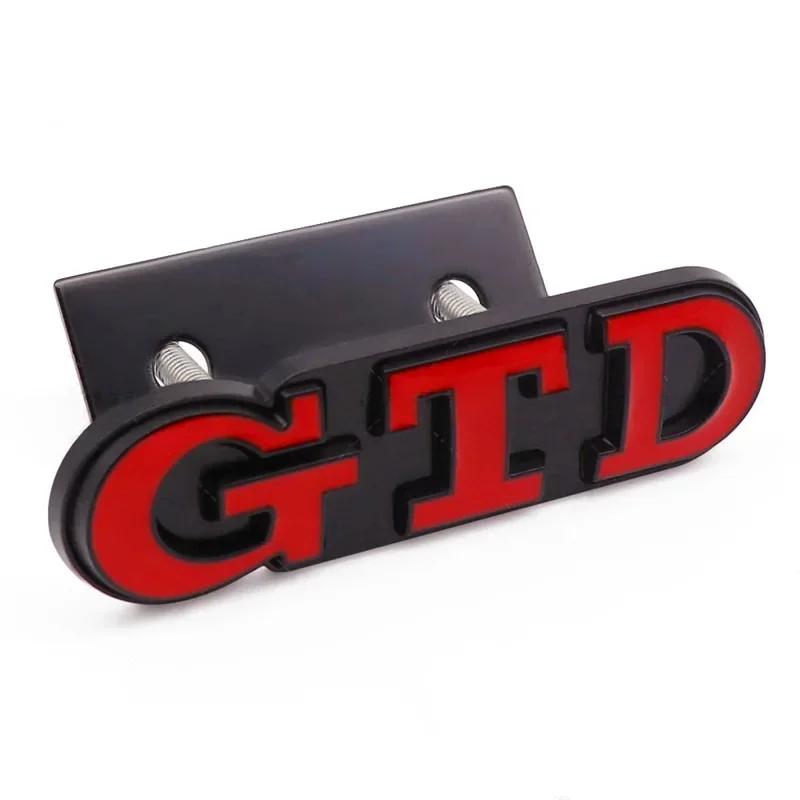 ankfz6 3D Metal Front Grille GTD Logo Emblem Rear Trunk Badge Stickers For Volkswagen VW Golf 2 4 5 6 7 R MK2 MK3 MK4 Car Accessories