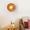 Wall Lamp Japanese Retro Restaurant Background Wall Lamp Homestay Zen Tea Room Circular Bedside Wall Lamp