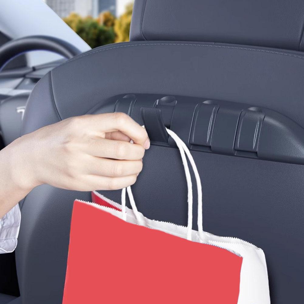 Car Rear Seat Hook For Tesla Model Y 3 3+ with 4 Hooks Bag Umbrella Hanger Organizer Car Interior Accessories J5Z8