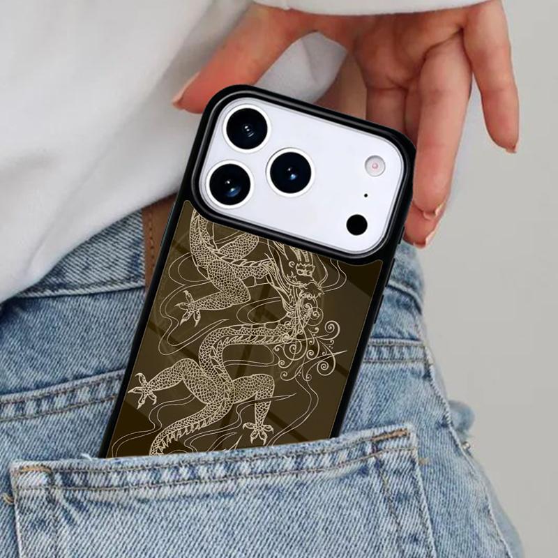 Легендарный Чехол для Телефона с Китайским Драконом для iPhone 17ProMax 12 13 14 15 16e 17 Pro Max Plus Air Cover