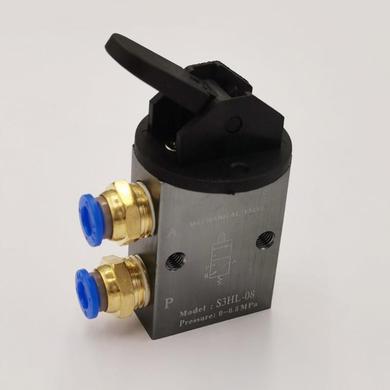 S3HL-08 2-позиционный 3-ходовой пневматический механический клапан с ручным управлением PT 1/4