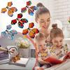 5PCS Flying In The Book Fairy-Rubber Band Powered Wind Up Great Surprise Birthday Wedding Card Gift Butterfly Card Magic Toy