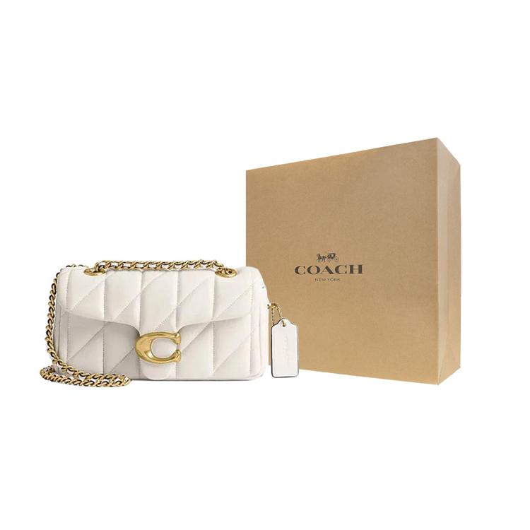 COACH Tabby Sheepskin Pillow Bag Handbag, Shoulder Bag Small Women's Chalk White CP149-B4HA