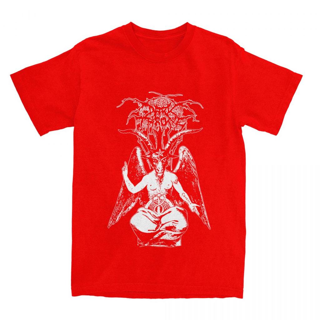 Darkthrone Band Death Metal Accessories Футболка для мужчин и женщин Винтажная футболка из чистого хлопка с круглым вырезом и коротким рукавом Одежда больших размеров