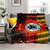 Germany Football Emblem Printed Throws Blanket Soft Flannel Blankets for Couch Bed Gifts for Men Women Picnic blanket Christmas gifts